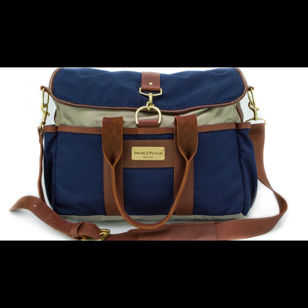 Sword and plough messenger bag